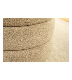 Invicta Interior Ławka z schowkiem VOQUE 115 cm bouclé taupe