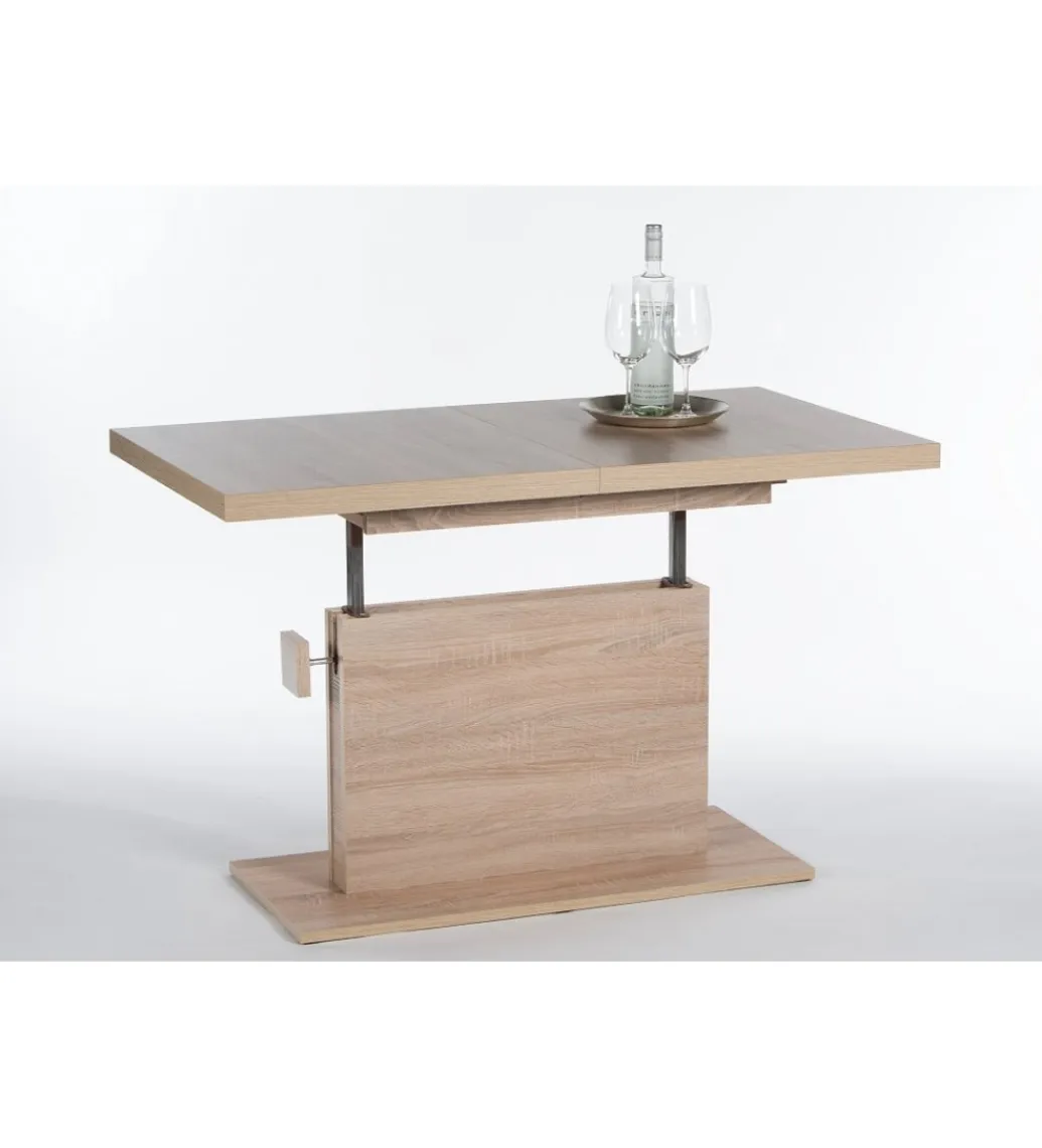 MCA Ławo stół rozkładany MONACO 120 cm - 160 cm w kolorze dąb sonoma