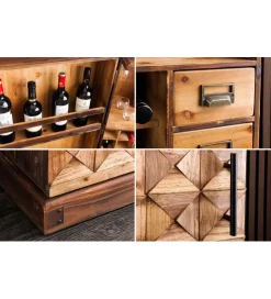 Invicta Interior Barek BODEGA 90 cm naturalny