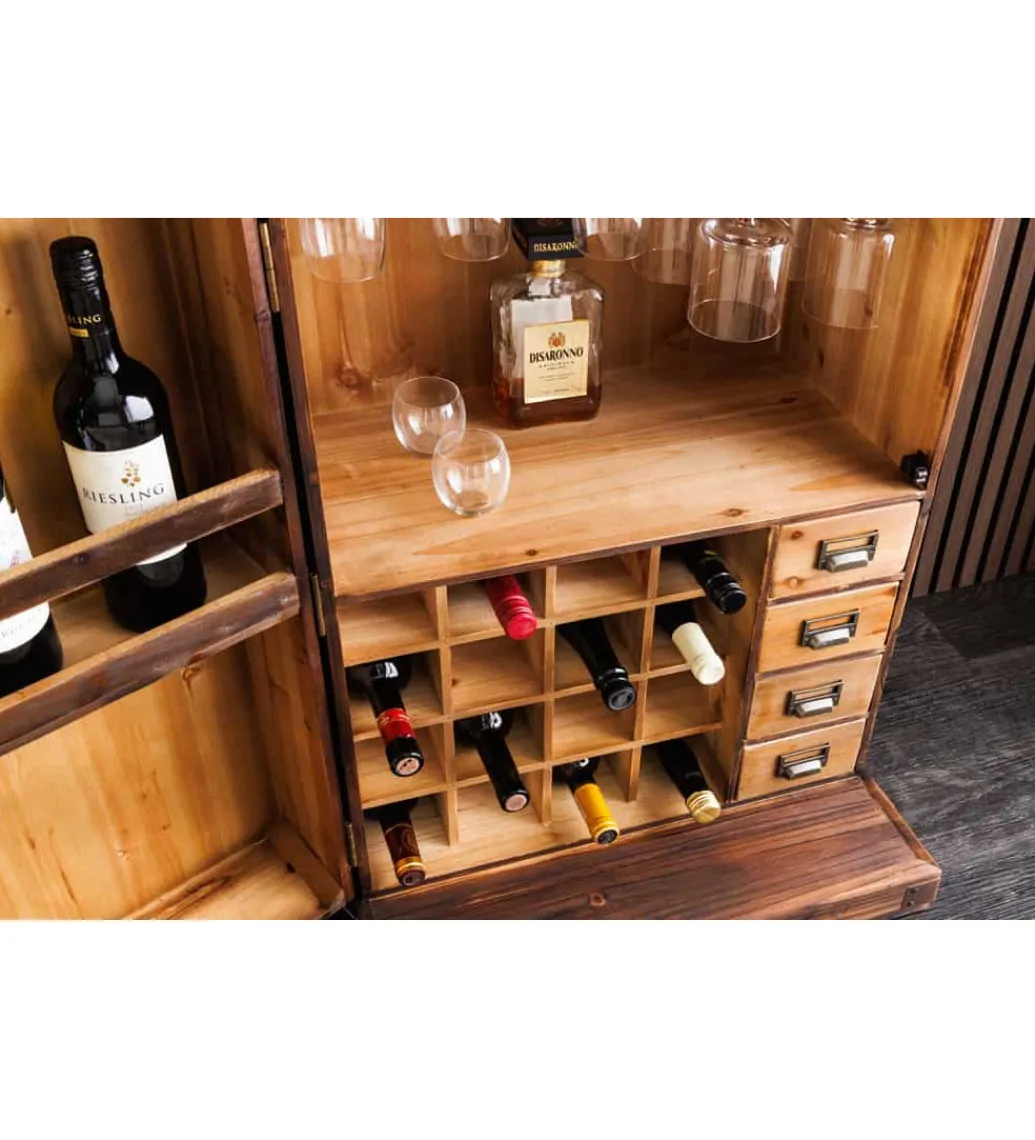Invicta Interior Barek BODEGA 90 cm naturalny