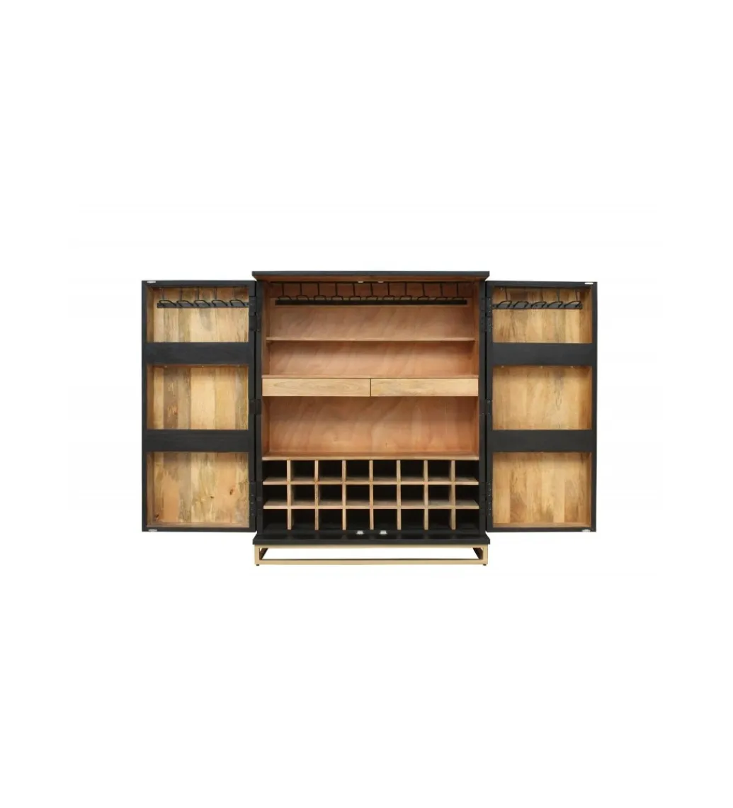 Invicta Interior Barek komoda SWEET GOLDEN SUNSET 95 cm Drewno Mango