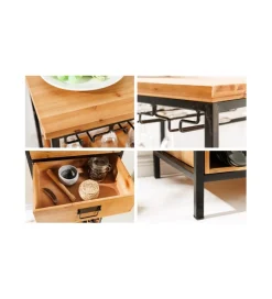 Invicta Interior Barek na wino TULUZA 48 cm drewno sosna