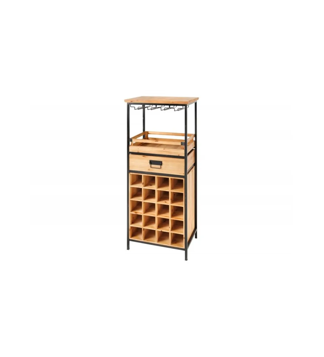 Invicta Interior Barek na wino TULUZA 48 cm drewno sosna