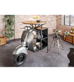 Invicta Interior Barek stolik kawowy SCOOTER 120 cm blat drewno mango