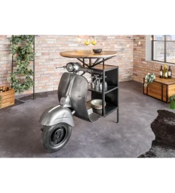 Invicta Interior Barek stolik kawowy SCOOTER 120 cm blat drewno mango