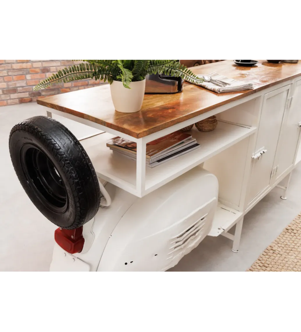 Invicta Interior Barowa komoda SCOOTER 250 cm drewno mango
