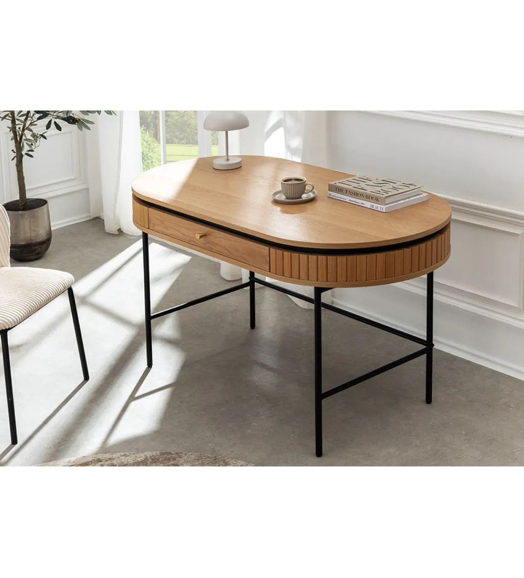 Invicta Interior Biurko ATELIER 120 cm kolor dębu naturalne