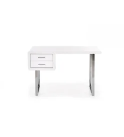 Halmar Biurko B30 120 cm biały chrom