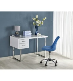 Halmar Biurko B30 120 cm biały chrom