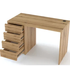 ELTAP Biurko BISETT 120 - 140 cm dąb artisan