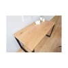 Invicta Interior Biurko Black Desk 120 cm w kolorze dębowym outlet
