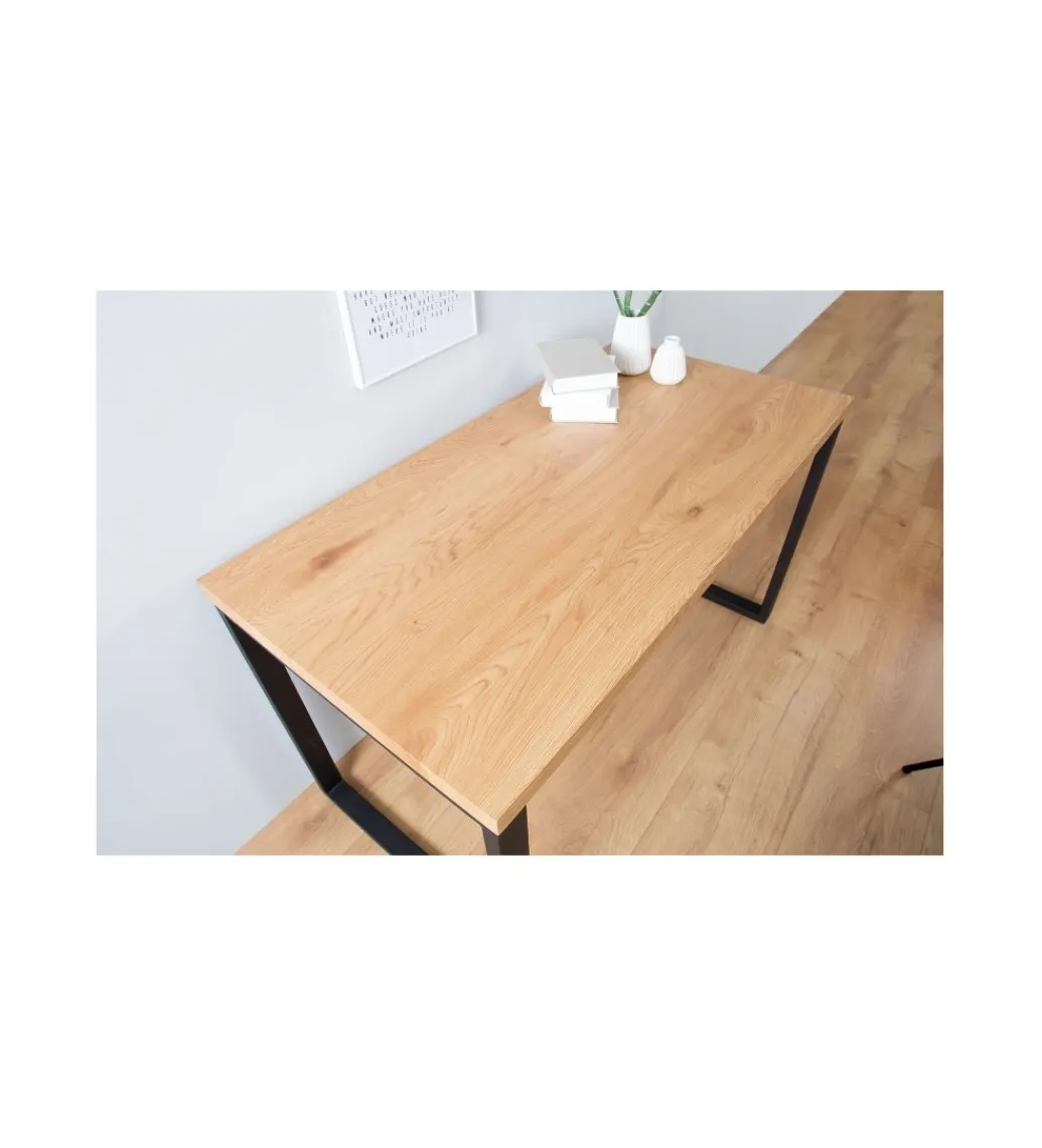 Invicta Interior Biurko Black Desk 120 cm w kolorze dębowym outlet
