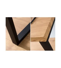 Invicta Interior Biurko Black Desk 120 cm w kolorze dębowym outlet