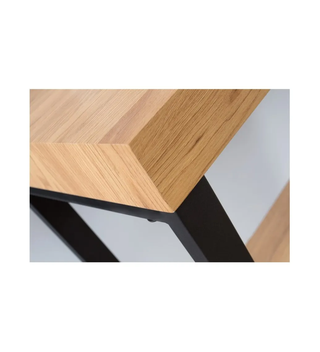 Invicta Interior Biurko Black Desk 120 cm w kolorze dębu