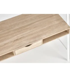 Halmar Biurko dwustanowiskowe COAST 139 cm w kolorze dąb sonoma biały