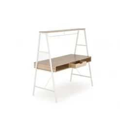 Halmar Biurko dwustanowiskowe COAST 139 cm w kolorze dąb sonoma biały