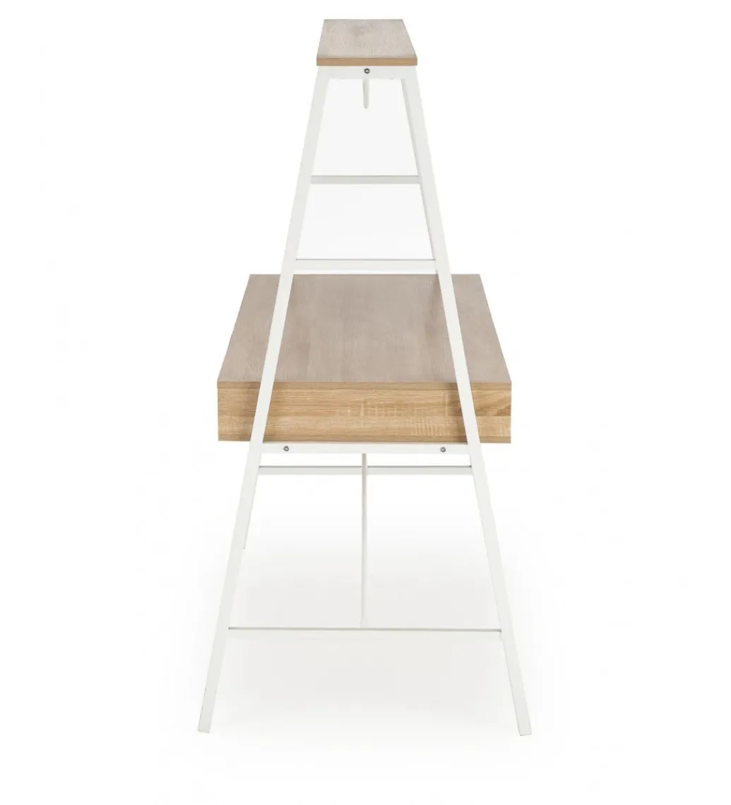 Halmar Biurko dwustanowiskowe COAST 139 cm w kolorze dąb sonoma biały