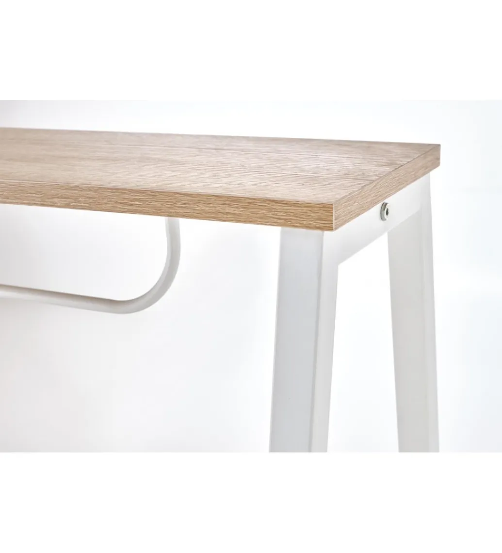 Halmar Biurko dwustanowiskowe COAST 139 cm w kolorze dąb sonoma biały