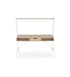 Halmar Biurko dwustanowiskowe COAST 139 cm w kolorze dąb sonoma biały
