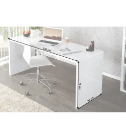 Invicta Interior Biurko Fast Trade 140 cm białe
