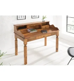 Invicta Interior Biurko FINICE Makassar 115 cm drewno Sheesham