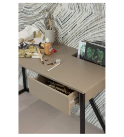 WOOOD Biurko JULIUS 126 cm drewno sosny szary