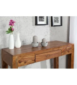 Invicta Interior Biurko Makassar FINICE 100 cm drewno Sheesham