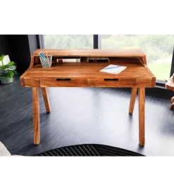 Invicta Interior - przedsprzedaż Biurko MONSOON 100 cm drewno akacja