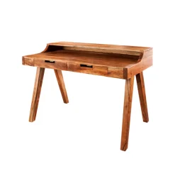 Invicta Interior - przedsprzedaż Biurko MONSOON 100 cm drewno akacja