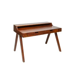 Invicta Interior Biurko Monsoon 120 cm drewno ciemna akacja