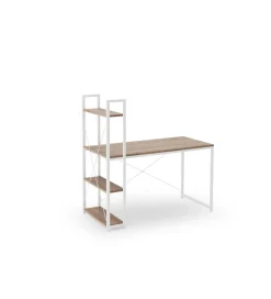 Halmar Biurko NARVIK 120 cm w kolorze biały dąb sonoma