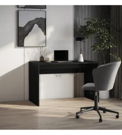 ELTAP Biurko NEVY 120 - 140 cm czarny