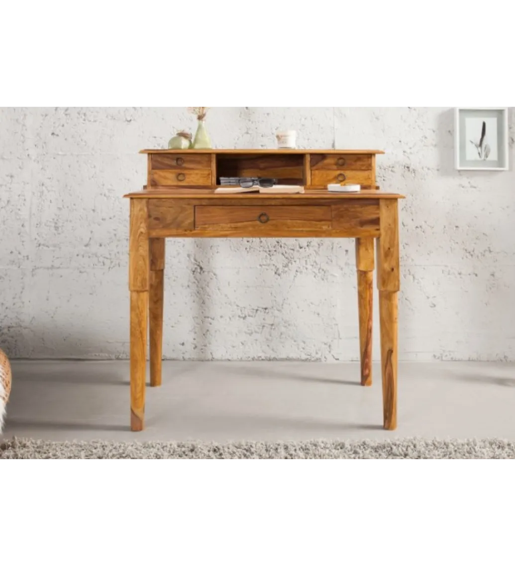 Invicta Interior Biurko PRIMA Hemingway 90 cm drewno Sheesham