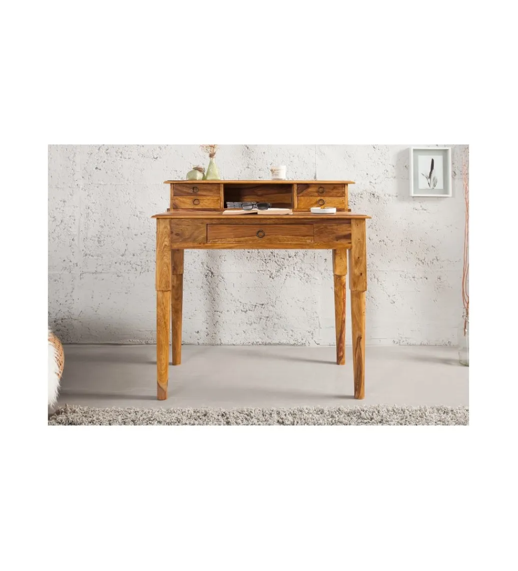 Invicta Interior Biurko PRIMA Hemingway 90 cm drewno Sheesham