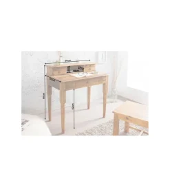 Invicta Interior Biurko PRIMA Hemingway 90 cm drewno Sheesham