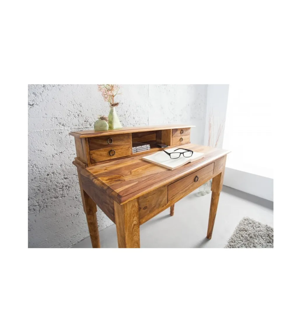Invicta Interior Biurko PRIMA Hemingway 90 cm drewno Sheesham