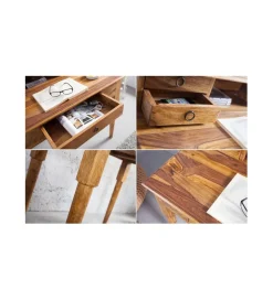 Invicta Interior Biurko PRIMA Hemingway 90 cm drewno Sheesham