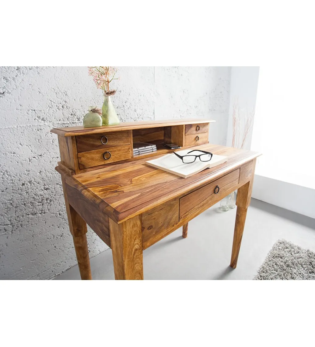 Invicta Interior Biurko PRIMA Hemingway 90 cm drewno Sheesham