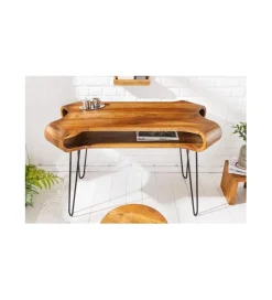Invicta Interior Biurko SPIN RETRO 120 cm drewno sheesham