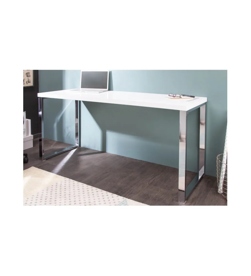 Invicta Interior Biurko White Desk 160 cm białe