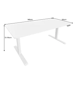 Invicta Interior Biurko WHITE DESK 140 cm białe