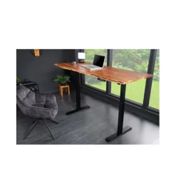 Invicta Interior Biurko z regulowaną wysokością ARKTYKA Mammut 140 cm drewno akacja