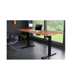 Invicta Interior Biurko z regulowaną wysokością ARKTYKA Mammut 140 cm drewno akacja