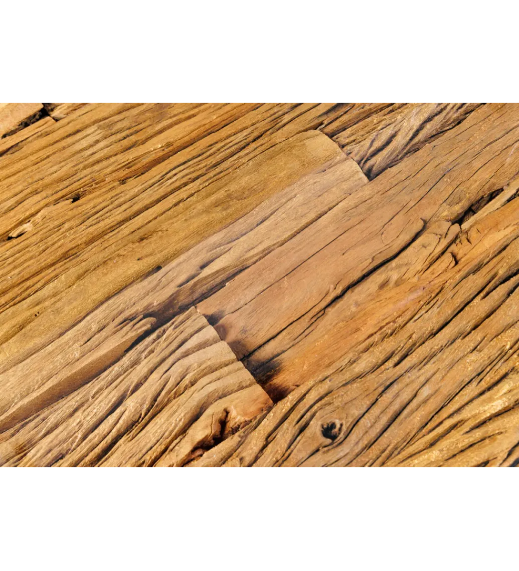 Invicta Interior Blat do Stolika kawowego MODERN BAROCK BARRACUDA 100 cm drewno teak
