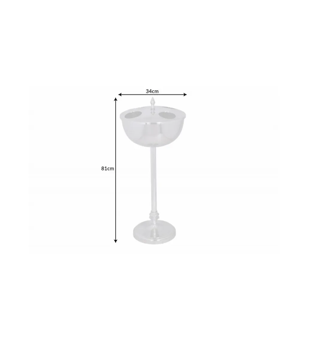 Invicta Interior Chłodziarka na wino Royal 34 cm srebrna