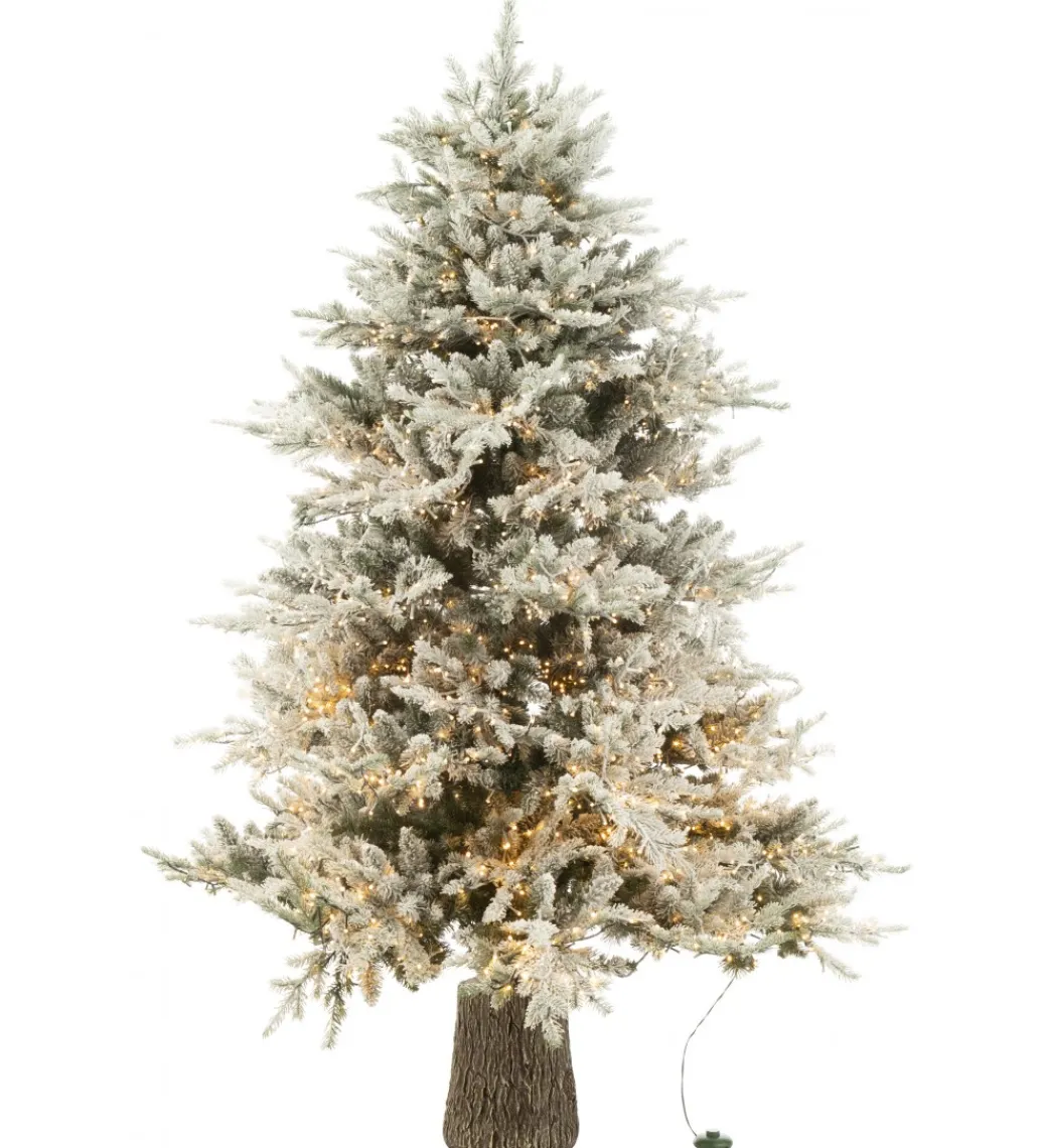 J-Line Choinka sztuczna 3000 Led sztuczny śnieg XAMS 210 cm biała