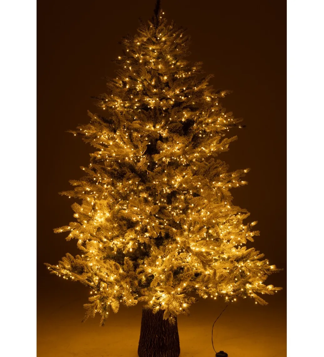 J-Line Choinka sztuczna 3000 Led sztuczny śnieg XAMS 210 cm biała