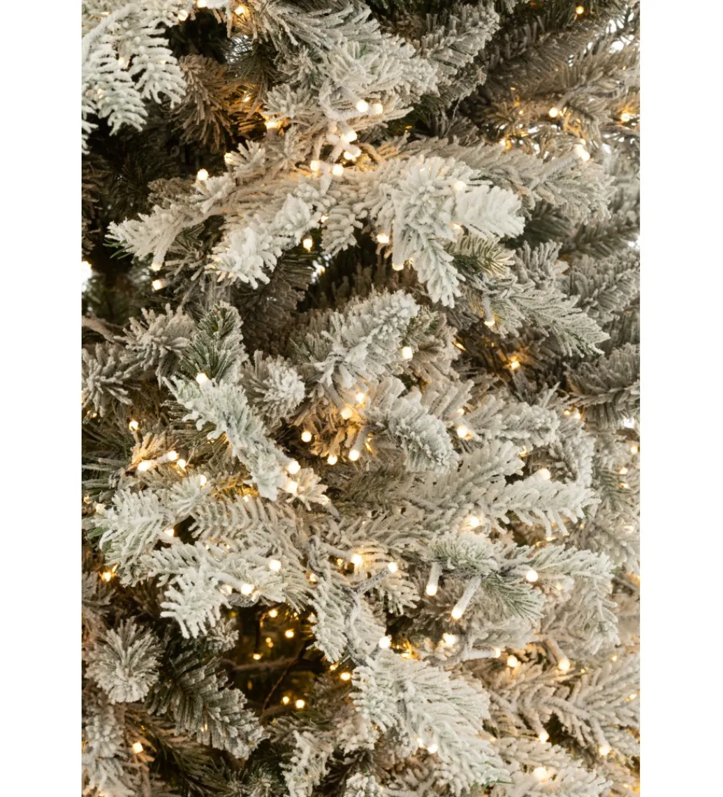 J-Line Choinka sztuczna 3000 Led sztuczny śnieg XAMS 210 cm biała