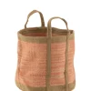 J-Line Donica BASKET 40 cm naturalna różowa