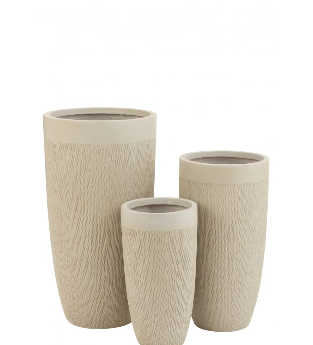 J-Line Donica CLAY set 3 beżowy
